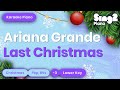 Last Christmas - Ariana Grande (Lower Key) Karaoke Piano