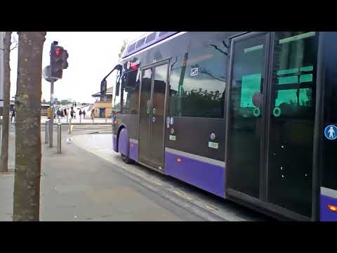 VANHOOL bus Translink GLIDER 3218 departing from Custom House Square in Belfast.