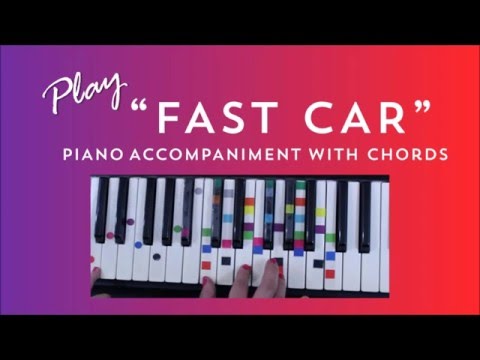 How to Sing Play Fast Car - Dakota Jonas Blue | Easy Piano Chord Lesson | IVOREEZ