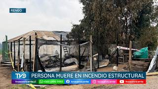 En Rengo fallece un hombre de 65 años de edad en incendio estructural en parcela El Socorro