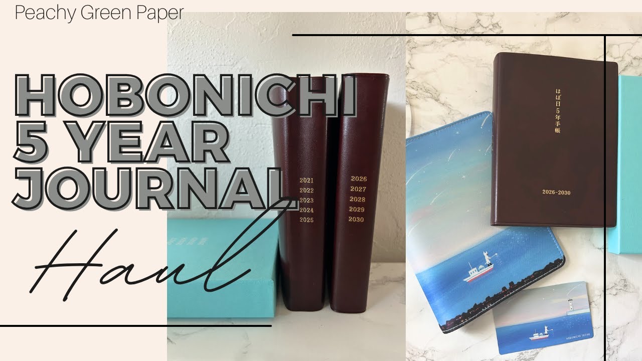 Hobonichi 2025 Haul | Comparing my 5 Year Journals 
