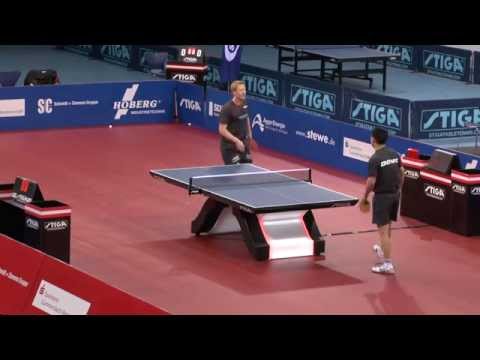 Training: Christian Süss + Qing Yu Meng  | TTC Schwalbe Bergneustadt vs. Fulda-Maberzell 25.02.2015