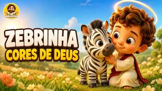 Zebrinha das Cores de Deus 🦓 Música Infantil Cristã para Bebês e Crianças | Bibliatoon