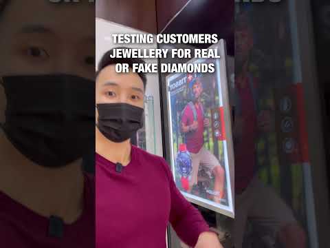 Testing Customer’s Jewellery for REAL or FAKE Diamonds 💎 #shorts