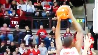sam thompson with a inbound alley-oop ohio state buckeyes ncaa 2012/2013 vs. michigan st.