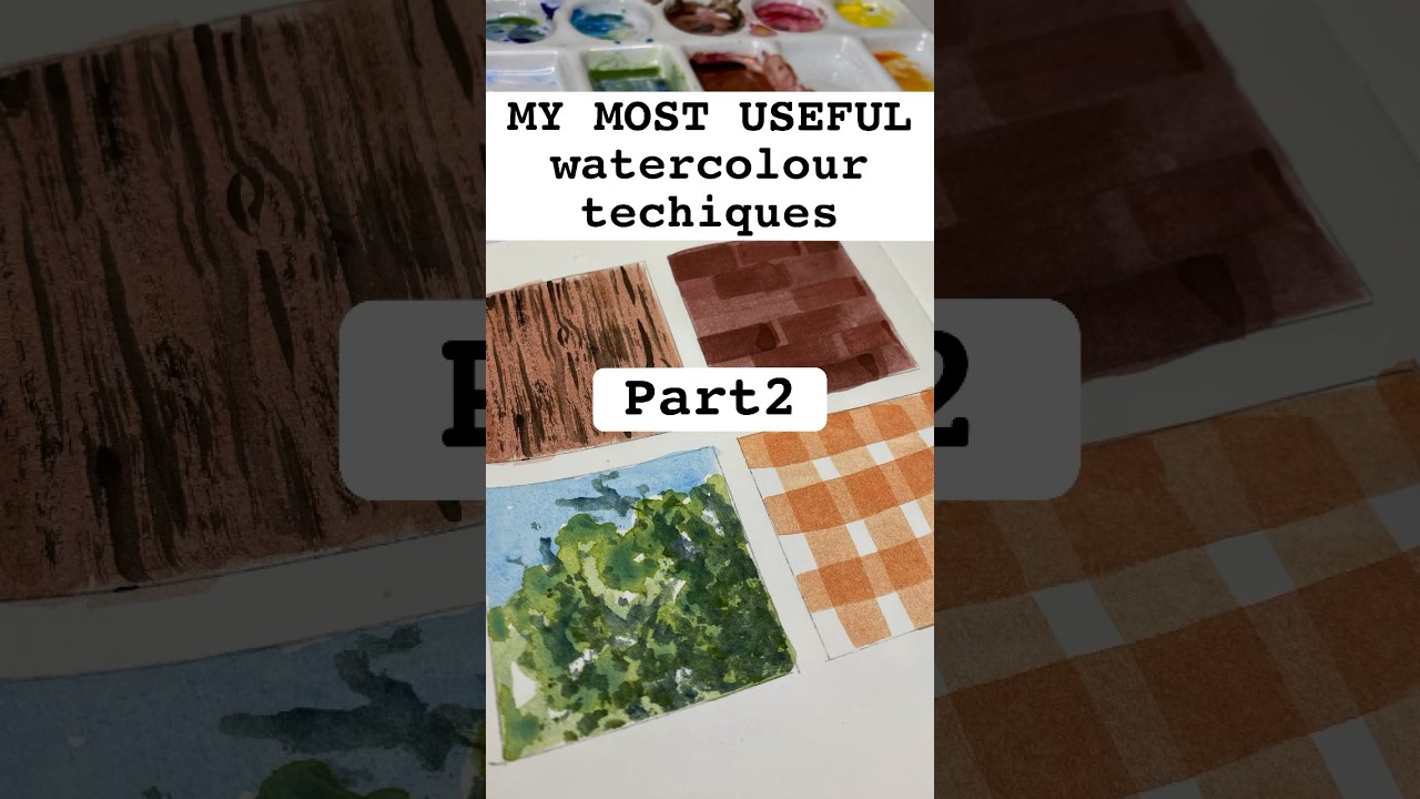 MOST Useful Watercolor Techniques 2. Paint a Brick Wall
