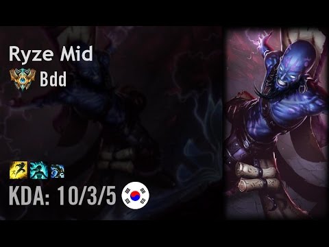 Ryze Mid vs Twisted Fate - Bdd - KR Challenger Patch 6.7