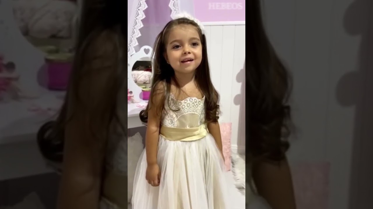 HEBEOS-A-Line/Princess Tulle Bowknot Square Sleeveless Tea-Length Flower Girl Dresses