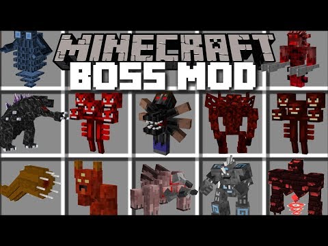 Minecraft BOSS MOD / FIGHT AND SURVIVE BOSSES BATTLES!! Minecraft
