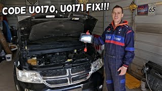 DODGE JOURNEY CODE U0170 U0171 LOST COMMUNICATION WITH UPFRONT RIGHT SATELLITE ACCELERATION SENSOR