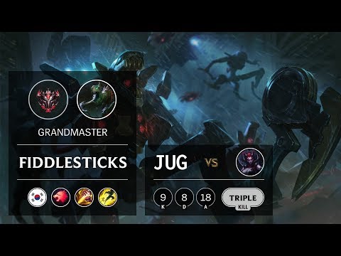 Fiddlesticks Jungle vs Elise - KR Grandmaster Patch 9.13