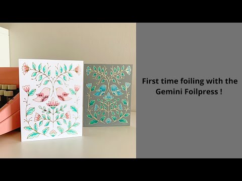 First time foiling with Foilpress (Hot Foil Plate by Pinkfresh Studio!)