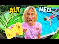 We Re Cleaning The DISGUSTING TRAMPOLINE POOL Extreme Challenge