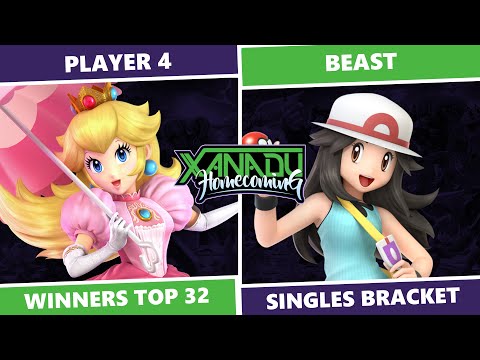 Xanadu Homecoming: Winners Top 32 - Player 4 (Peach) Vs Beast (PT) SSBU Singles