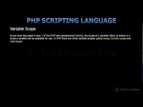 04 Php Functions Variable Scope