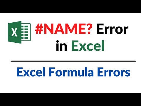 Formula Errors in Excel
