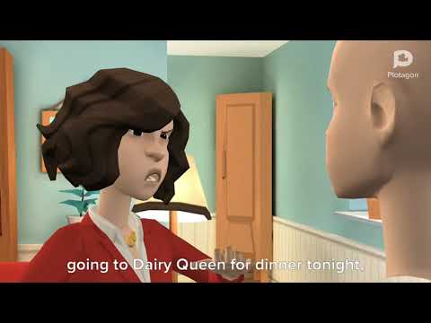 Classic Caillou misbehaves at Dairy Queen and gets grounded