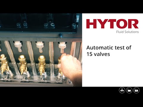 HYTOR Fluid Solutions - automatic testing of 15 valves