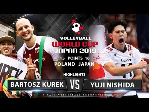 Bartosz Kurek vs Yuji Nishida | Poland vs Japan | Highlights | Men's Volleyball World Cup 2019