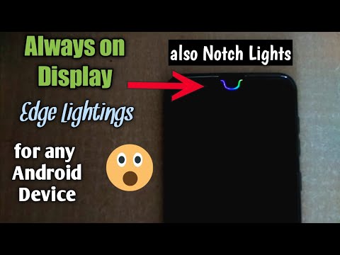 How To Enable LED Notifications Around Notch For Any Android Device | Customize AOD & Notifications