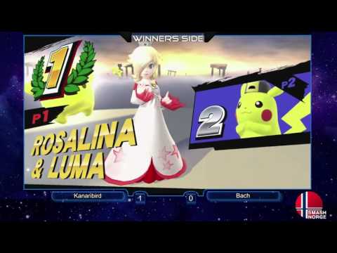 HoS 19 - Smash 4 - Kanaribird(Rosalina and Luma) vs Bach(Pikachu)