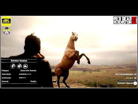 Domando Cavalo Selvagem KENTUCKY SADDLER Buttermilk Gateado - RED DEAD REDEMPTION 2