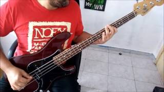 Fat lipe bass cover (PB&#39;N&#39;PICK TEST) - Spineless and scarlet red ( Descendents )