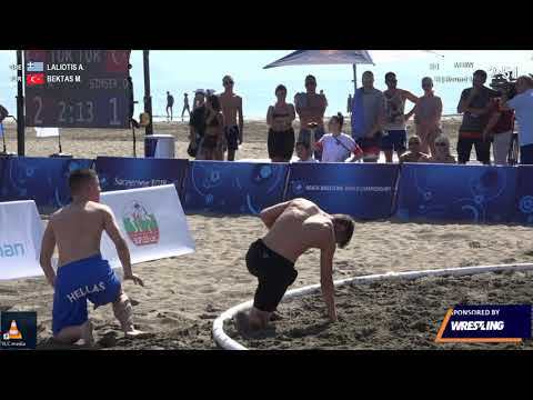 Round 1 Men's BW - 60 kg: A. LALIOTIS (GRE) v. M. BEKTAS (TUR)