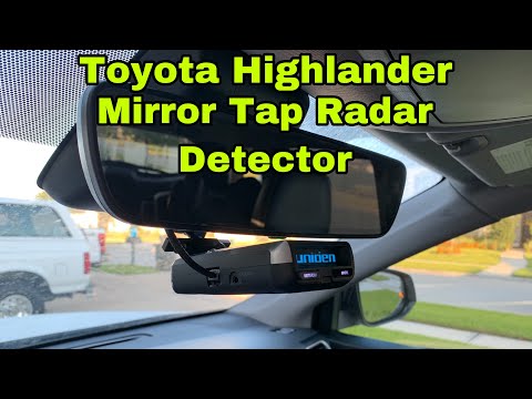Toyota Highlander mirror tap radar detector. How to install a mirror tap. Highlander dash cam instal