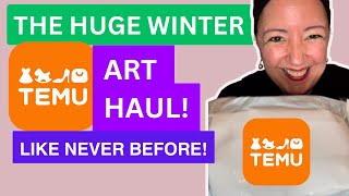 THE HUGE WINTER Temu Art HAUL!