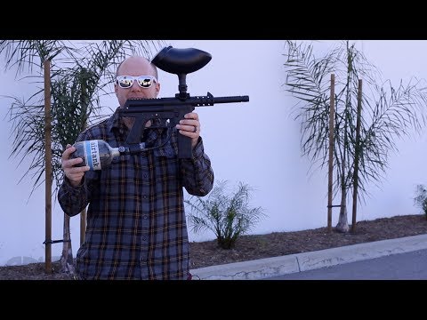 JT DL9 Paintball Gun - Shooting