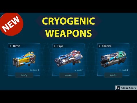 War Robots - New Cryogenic Weapon - Glacier, Cryo, Rime - Test Server Gameplay