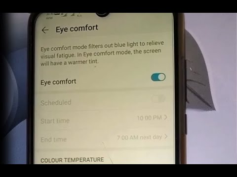 how to turn on eye comfort in honor 20i !! how to disable eye comfort in honor 20i mobile