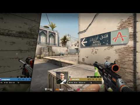 CS:GO - amanek flanks xsepower using huge brain
