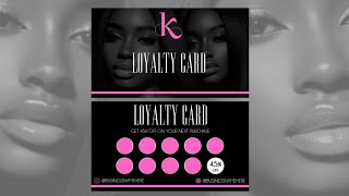 How to Design a Loyalty Card in Canva | #canvatutorial