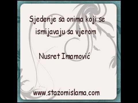 Sjedenje sa onima koji se ismijavaju sa vjerom - Nusret Imamović