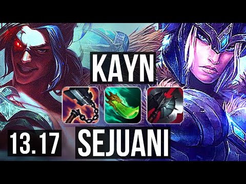 KAYN vs SEJUANI (JNG) | 9/1/5, 1.4M mastery, 400+ games | NA Master | 13.17