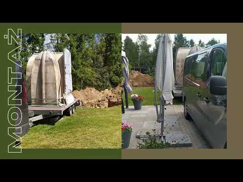 Montaż piwniczki ogrodowej w 1 dzień w zagospodarowanym ogrodzie