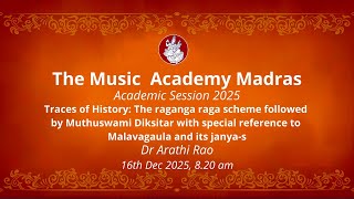 Download lagu LecDem 01 Traces of History The raganga raga scheme followed by Muthuswami Diksitar by Dr Arathi Rao mp3