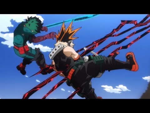 bakugo getting stabbed to save deku