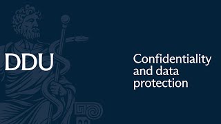 DDU webinar: confidentiality and data protection