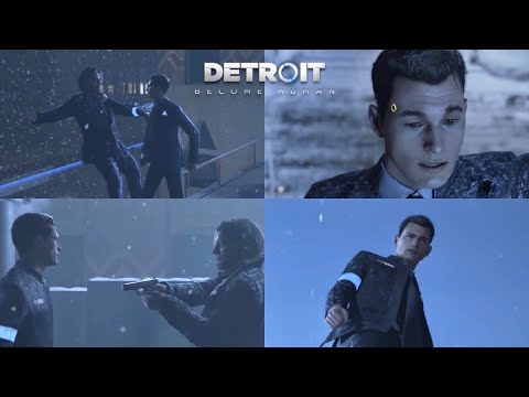 Detroit: Become Human - Connor vs Hank | All Endings | Gameplay (ENGLISH)