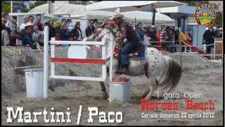 preview picture of video 'Gimkana Western Ceriale Horses on the Beach - 1^ prova Martini Costantino'