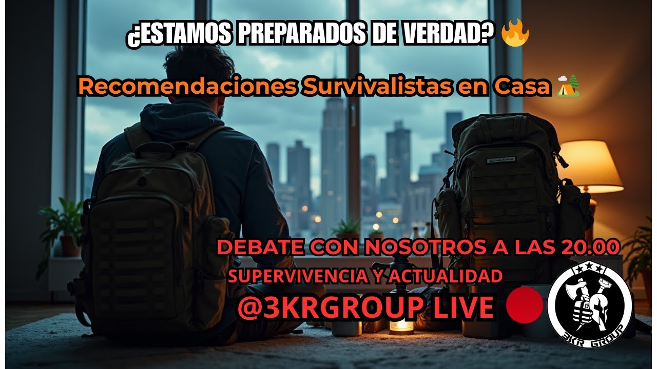 ¿ESTAMOS PREPARADOS DE VERDAD? 🔥Recomendaciones Survivalistas en Casa 🏕️ y un poco de actualidad