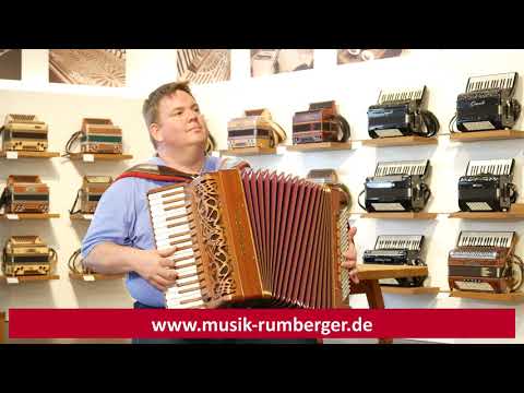 Akkordeon - Brandoni Mod. 147W LI - Mahagony - Musik Rumberger