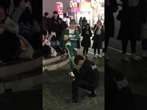 190122 박진 ( 디오비 dob ) 불타오르네 ( FIRE ) - 방탄소년단 ( BTS ) 홍대 버스킹