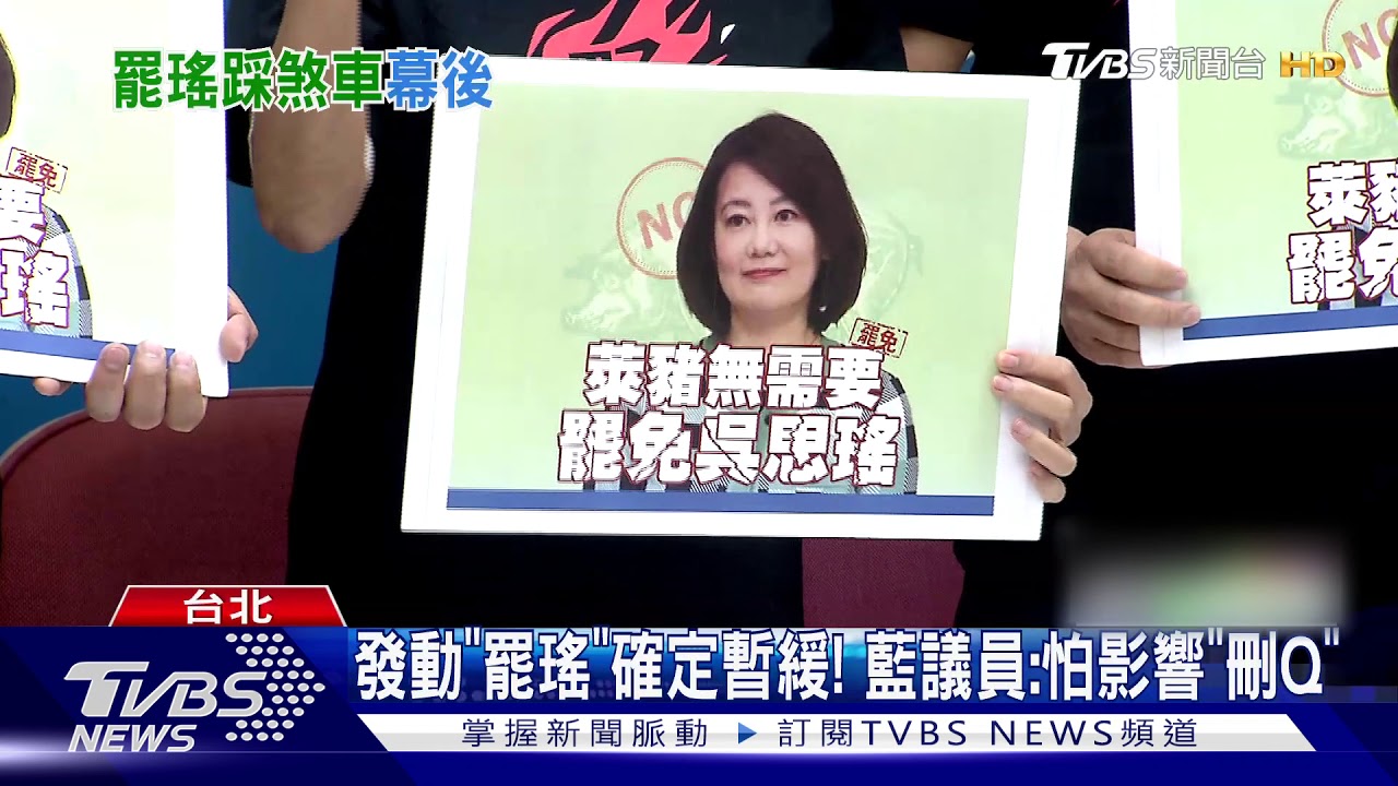 發動「罷瑤」確定暫緩! 藍議員:怕影響「刪Q」