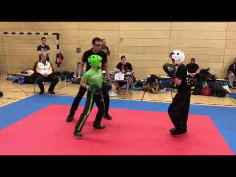 2017-02-25 ISKA Tyler Felde- Sugambrer Fightclub LK-46kg Halbfinale  Munich Open