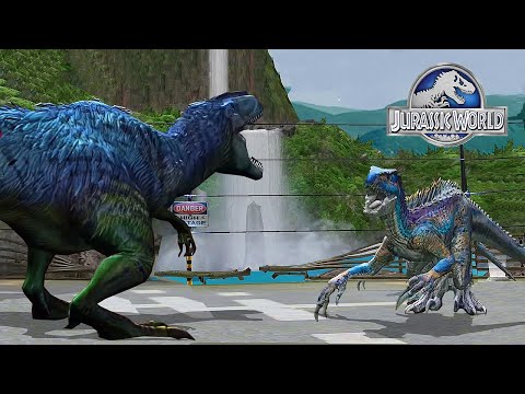 YUTYRANNUS VS INDORAPTOR GEN 2 - JURASSIC DINOSAUR BATTLE || JURASSIC WORLD THE GAME | GAMEPLAY