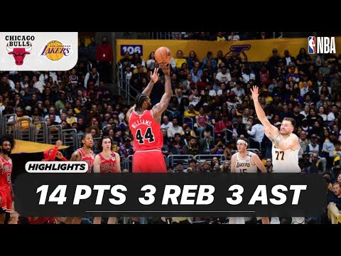 PATRICK WILLIAMS vs LOS ANGELES LAKERS | 14 PTS - 3 REB - 3 AST - 1 BLK | 03-23-2025 Highlights